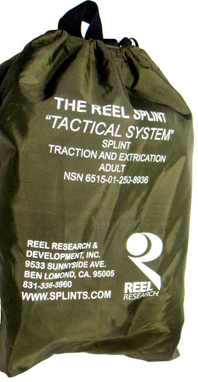 NOS REEL Adult Splint Traction & Extrication System w Bag 8936 (14s-g512)