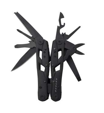 3225 Black Stainless Steel Multi-Tool with Carrying Case Pouch Rothco (gtt)