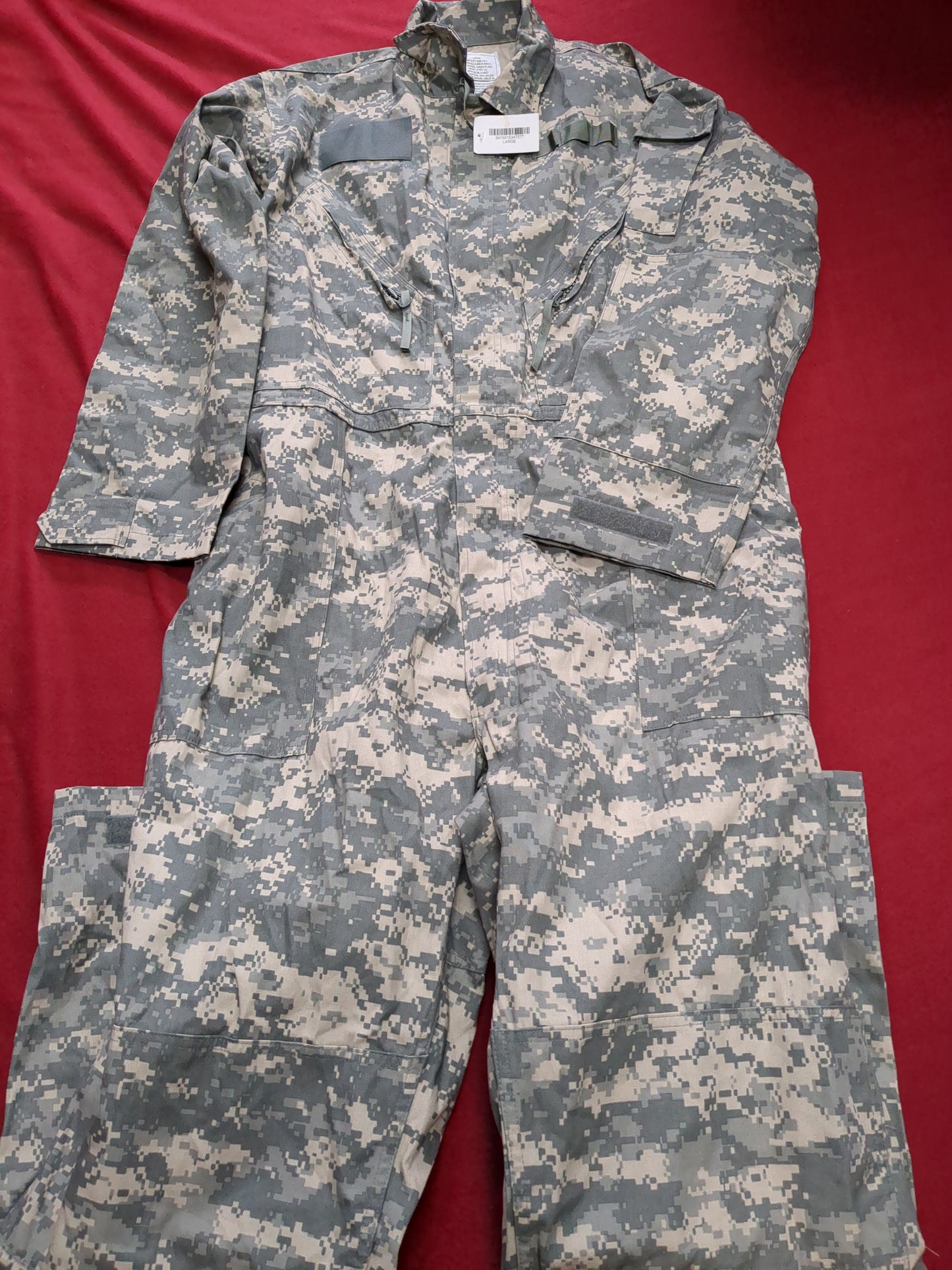 NWT us army large mechanics ACU Coveralls used *ACU4-enu70*