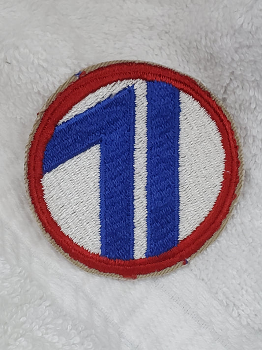 Vintage WWII US Army 71st Infantry Division Patch Sew on Patch Color (bu08-71id)