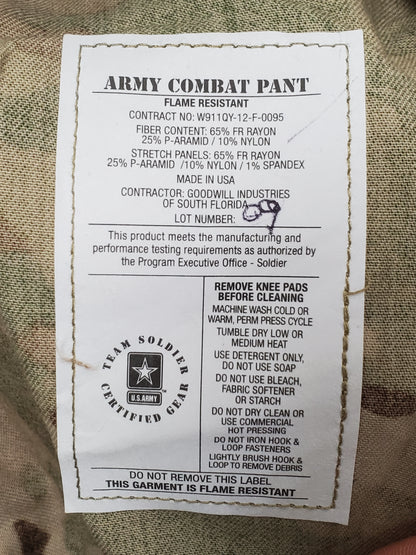 NOS Medium Long US Army Deployment Frac Combat Pants w/ Knee Pad Pockets (aa10-25jan10)