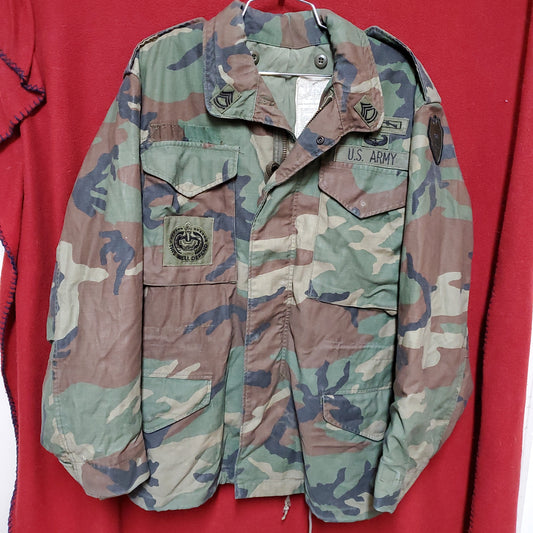 Small/Regular BDU Woodland Man's Cold Weather Field Jacket (jl07B)