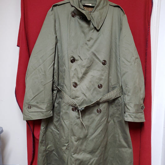 WWII Era 1953 OD Overcoat Field Jacket with Liner (j29k]