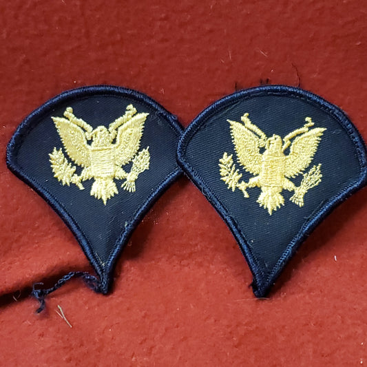 2pk US Army Dress Blue Uniform Specialist Rank Male Gold/Blue