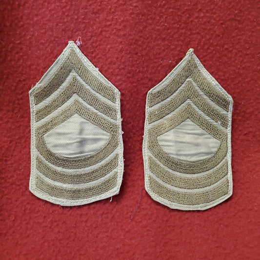 2pk WWII Era US Chevron Master Sergeant Rank Male (v29L)