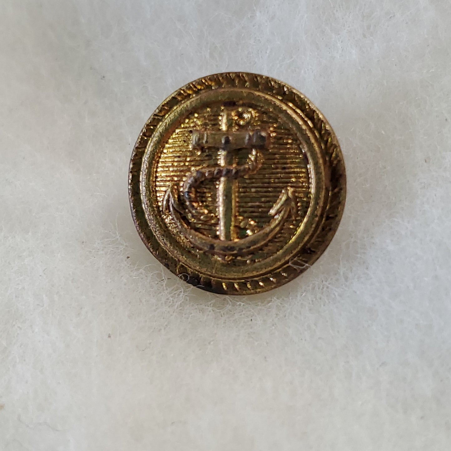 Vintage WWII German Navy Anchor Uniform Button (N3)