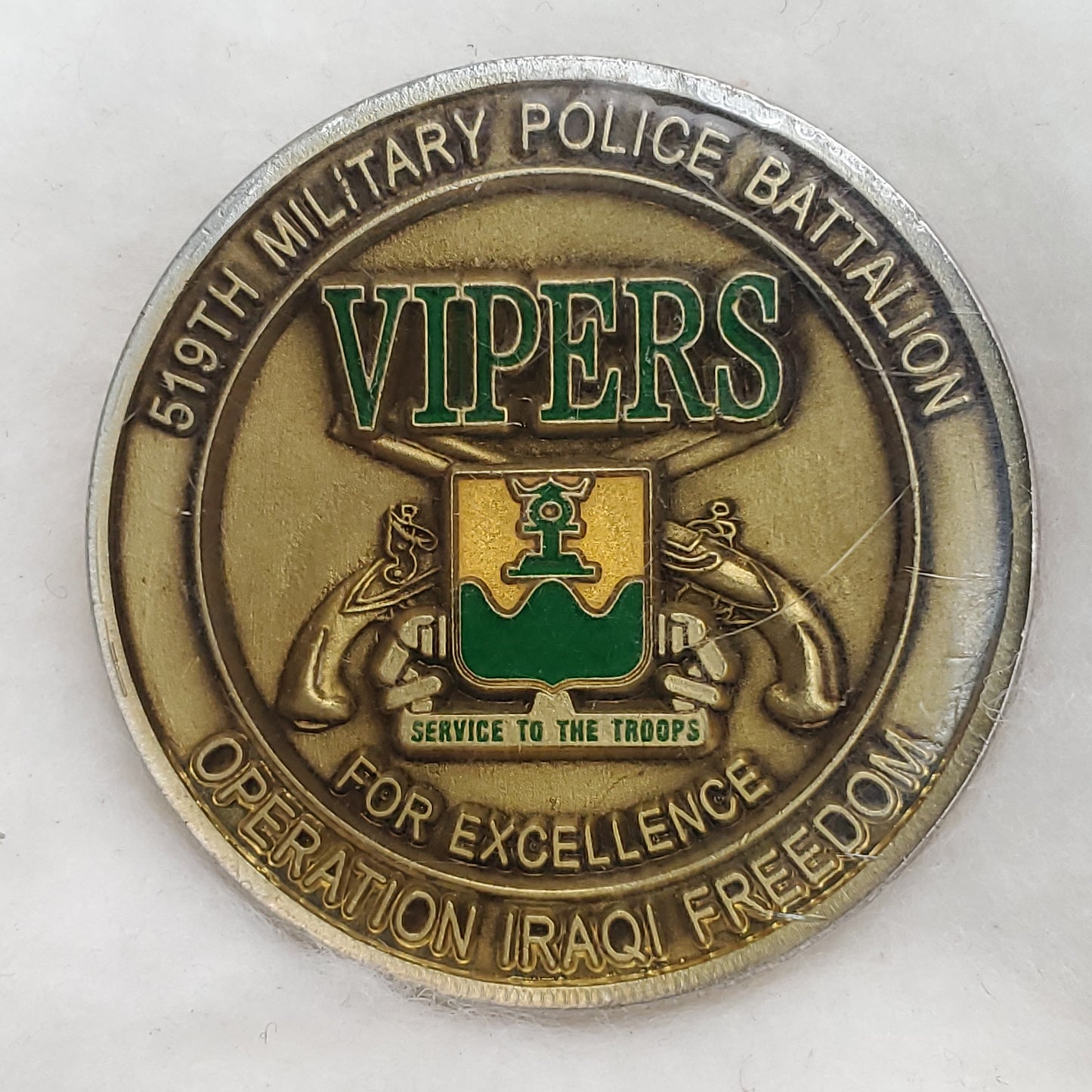 519th Military Police Battalion "Vipers" Challenge Coin (B4)