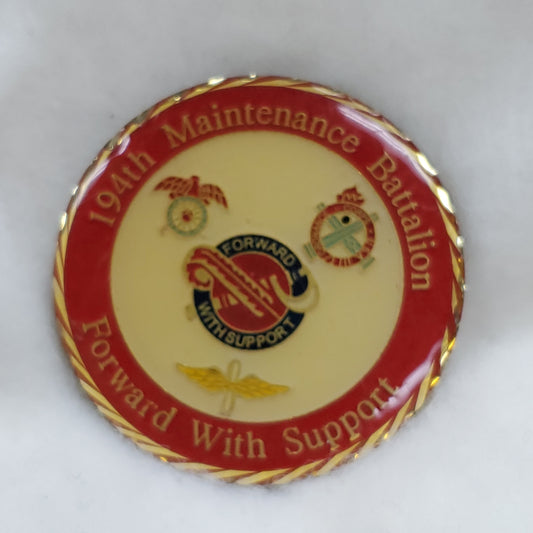 194th Maintenance Battalion, Blank Challenge Coin (U4)