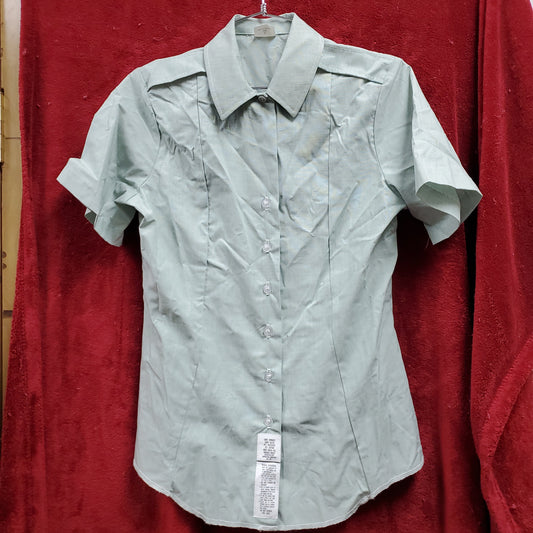 US Army Women's 10R AG-415 Dress Green Short-Sleeve Shirt (27a120)