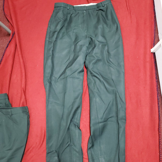 US Army Women's 16WR AG-489 Dress Green Pants Trousers (27a133)