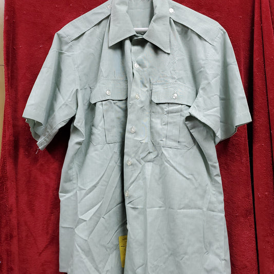 US Army Men's 16 AG-415 Dress Green Short-Sleeve Shirt (27a155)