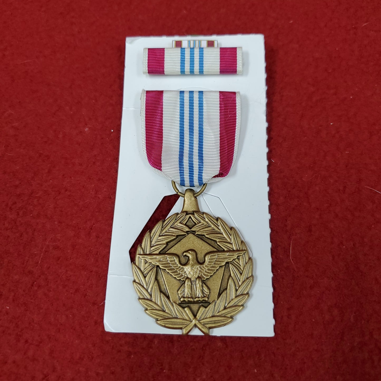 Vintage US Military Defense Meritorious Service Medal Mini Lapel Pin Ribbon Set Army (da11)
