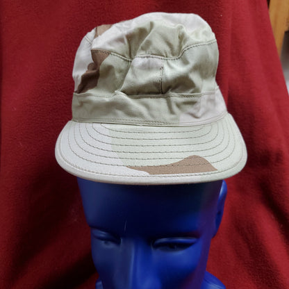 US Army Patrol Cap 6 5/8 DCU Desert Class 2 3-Color Camo (aa08-194)