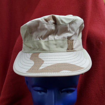 US Army Patrol Cap 6 7/8 DCU Desert Class 2 3-Color Camo (aa08-200)