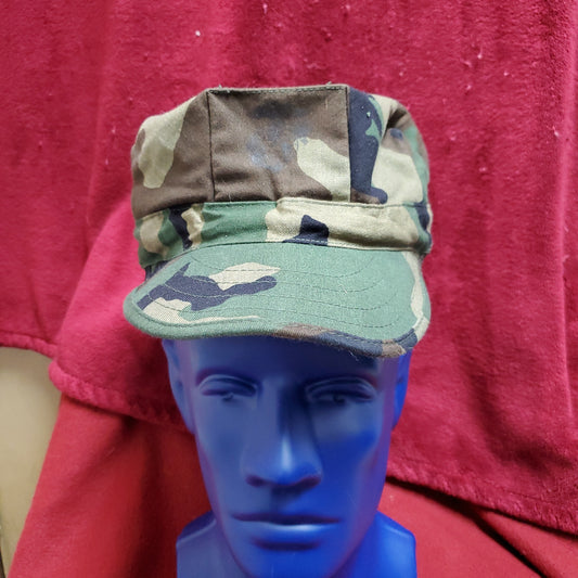 US Army Utility Cap Medium MC BDU Woodland Type I Camo (aa08-32)