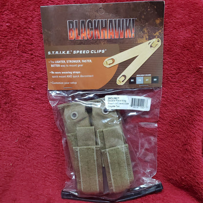 NOS BLACKHAWK Double 2 Magazine Pouch Coyote STRIKE (09s3)