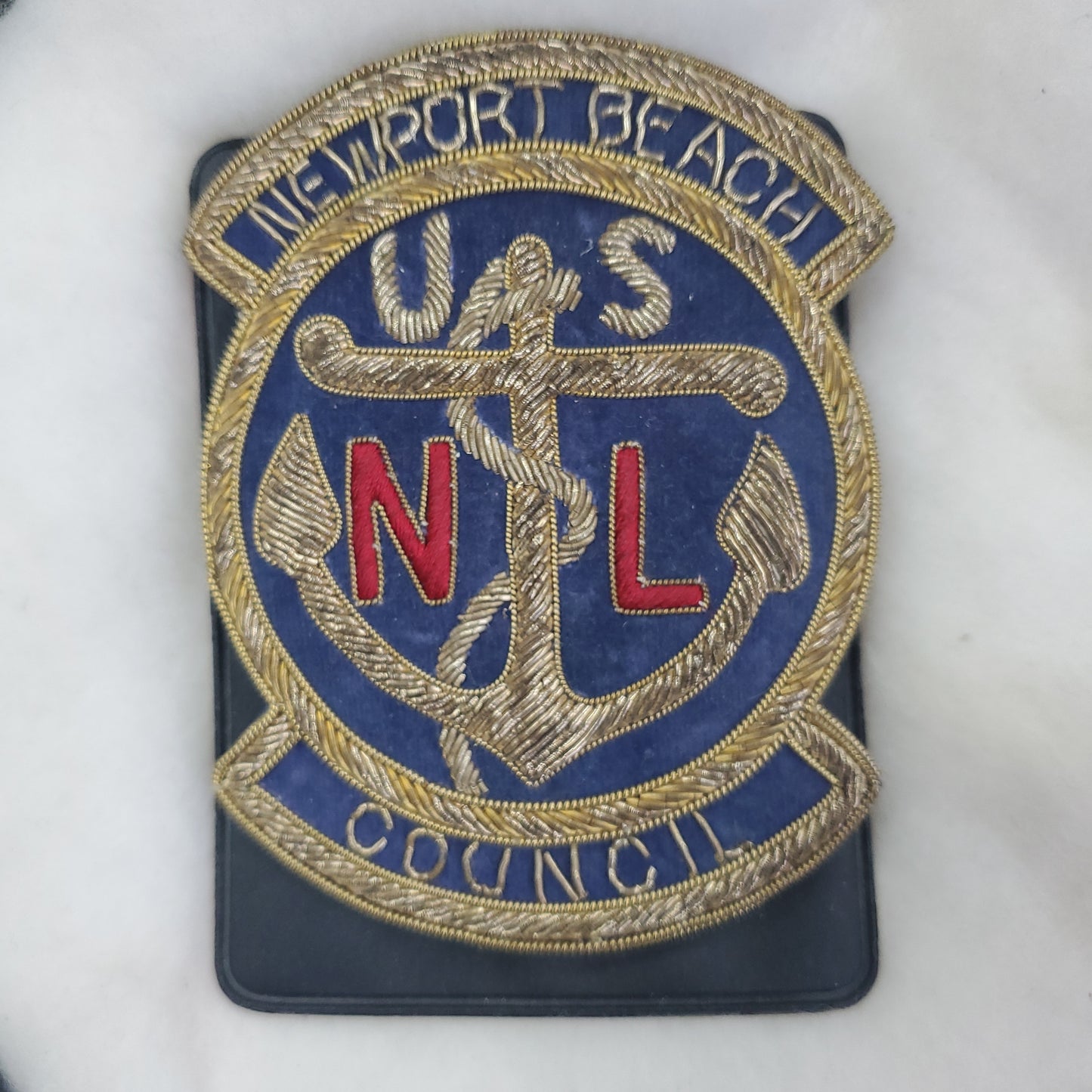 USNL Newport Beach Council Bullion and Velvet Patch (C8)