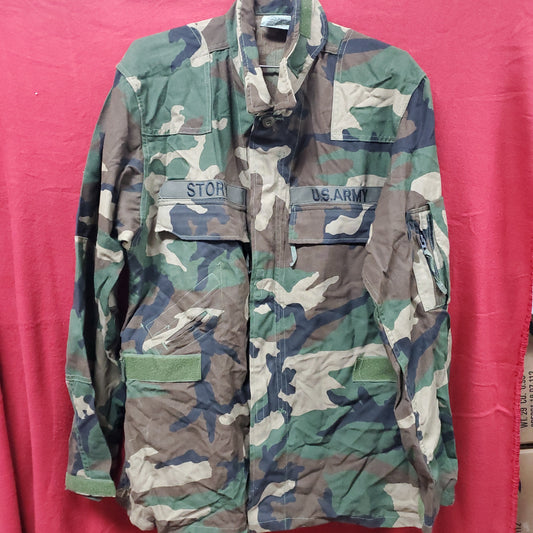 US Army Aircrew Medium Regular BDU Woodland Combat Class I Top Jacket (15s (ab06-2)