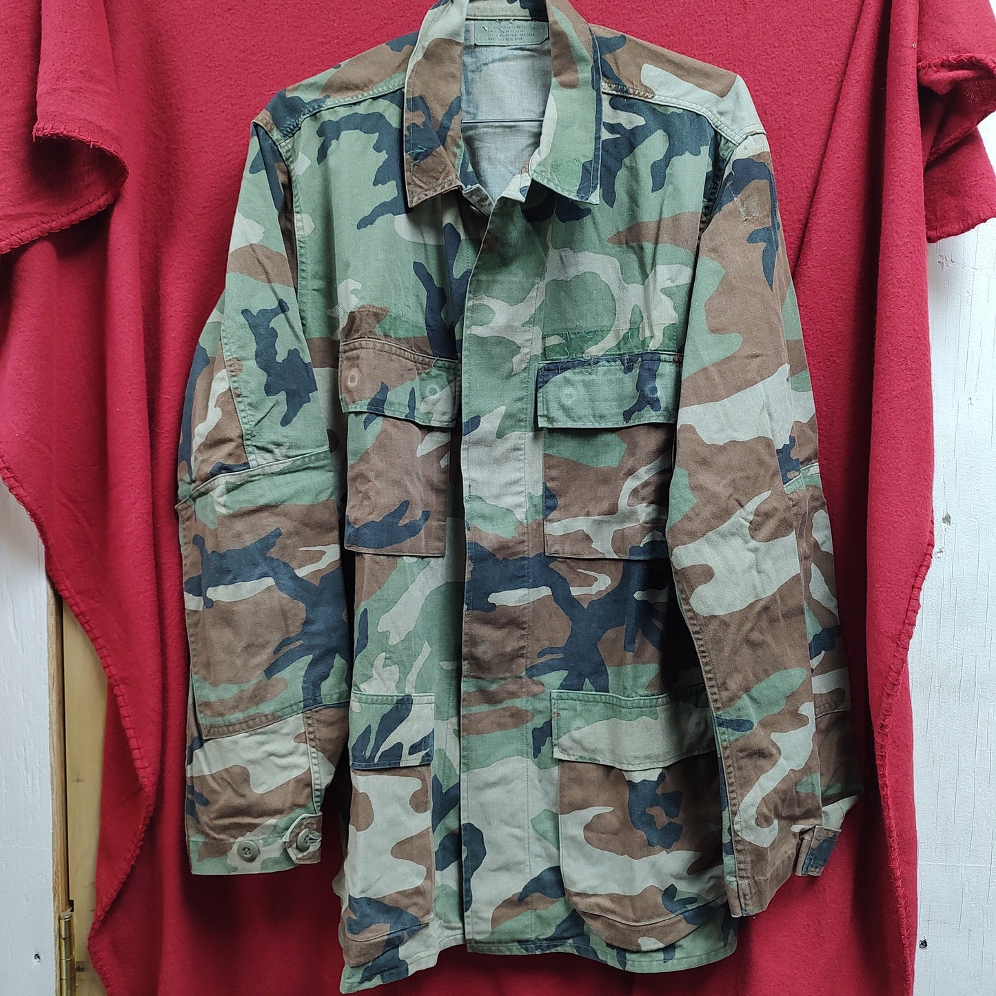 US Army MEDIUM LONG  Uniform MATERNITY Top BDU WOODLAND Pattern (13o db14-18)