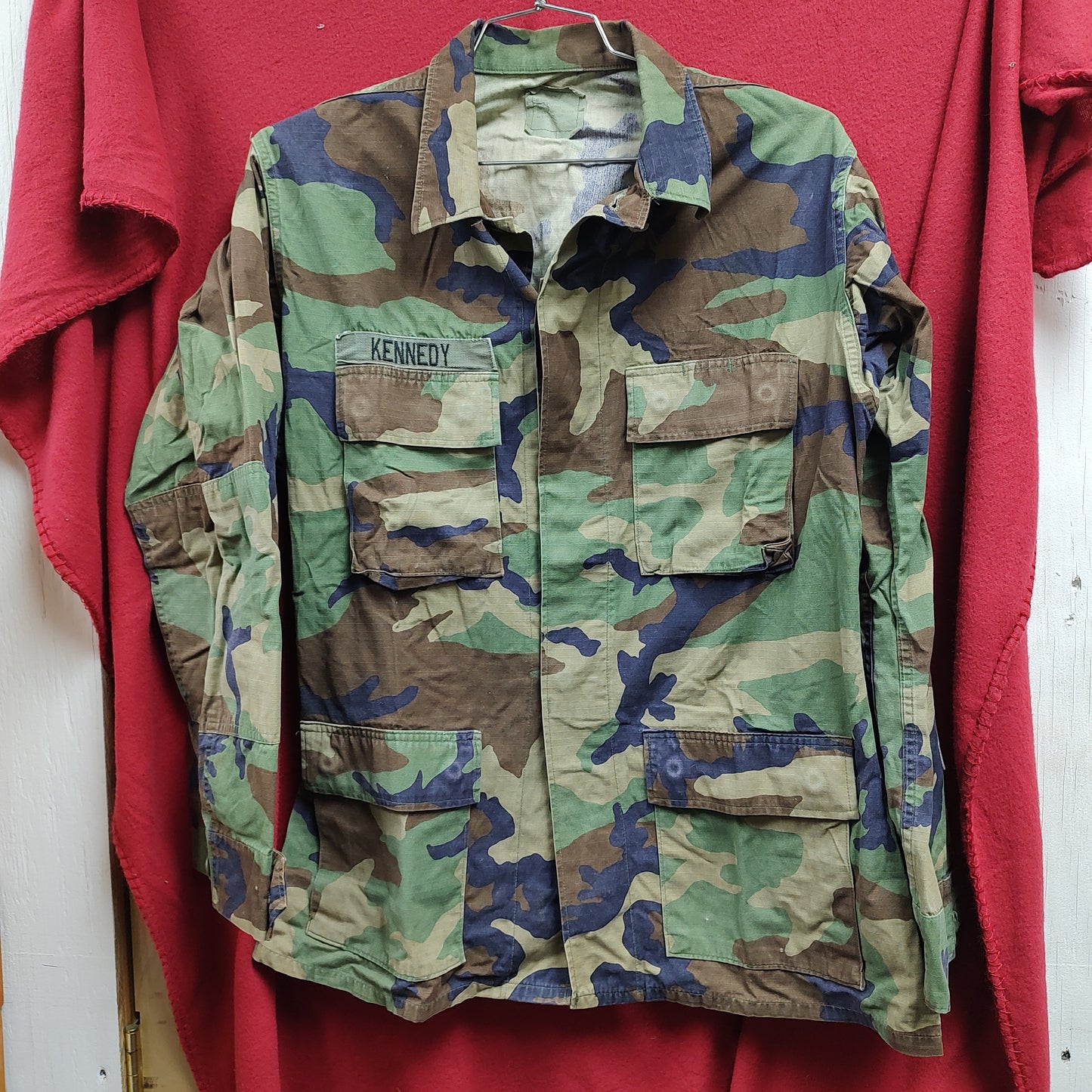 US Army MEDIUM LONG Uniform Top BDU WOODLAND Pattern (13o db14-19)