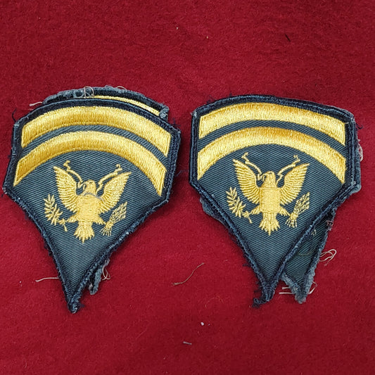 2 SETS VINTAGE Mens Dress Uniform GOLDEN EAGLE STAFF SERGEANT Dress Green Sew On (06CR11)