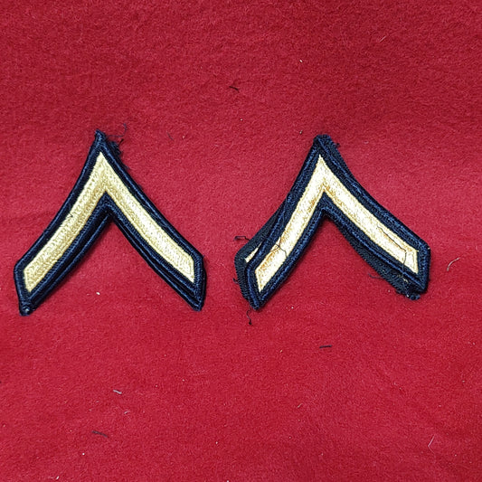 2 SETS of Male Dress Uniform PRIVATE Dress Blue Sew On (12CR5)