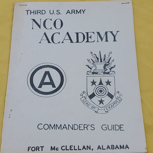 3rd Army NCO Academy Commander's Guide (30o)