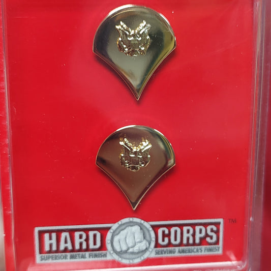 1 SET RANK SPECIALIST E-4 Gold Pin (15CR5)