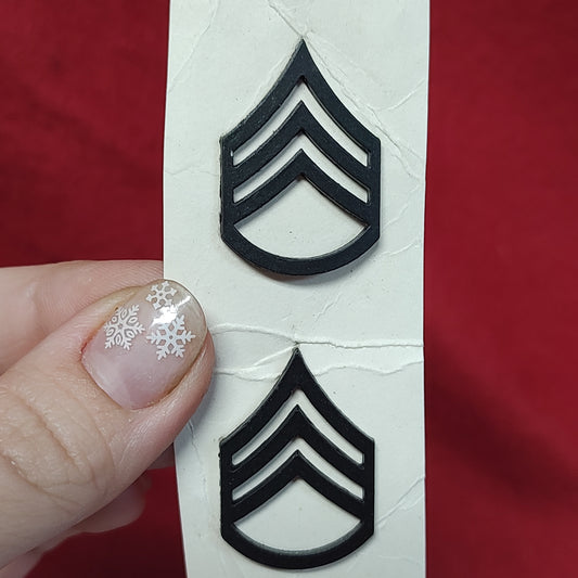 1 SET US Army STAFF SERGEANT E-6 Subdued Pin (15CR8)