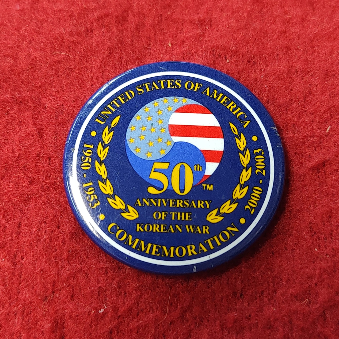 Vintage US 50th ANNIVERSARY of the KOREAN WAR Badge Pin
(19CR76)