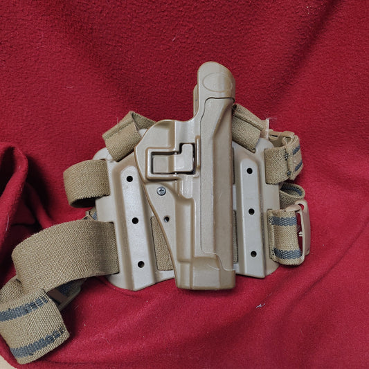 BLACKHAWK Tactical Beretta 92/96 RIGHT HANDED Holster Drop Leg Excellent Condition (07o db2-16)