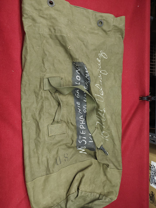 US OD Green Cotton Duck Duffle Bag Type 1 1951 (GSK2-21)