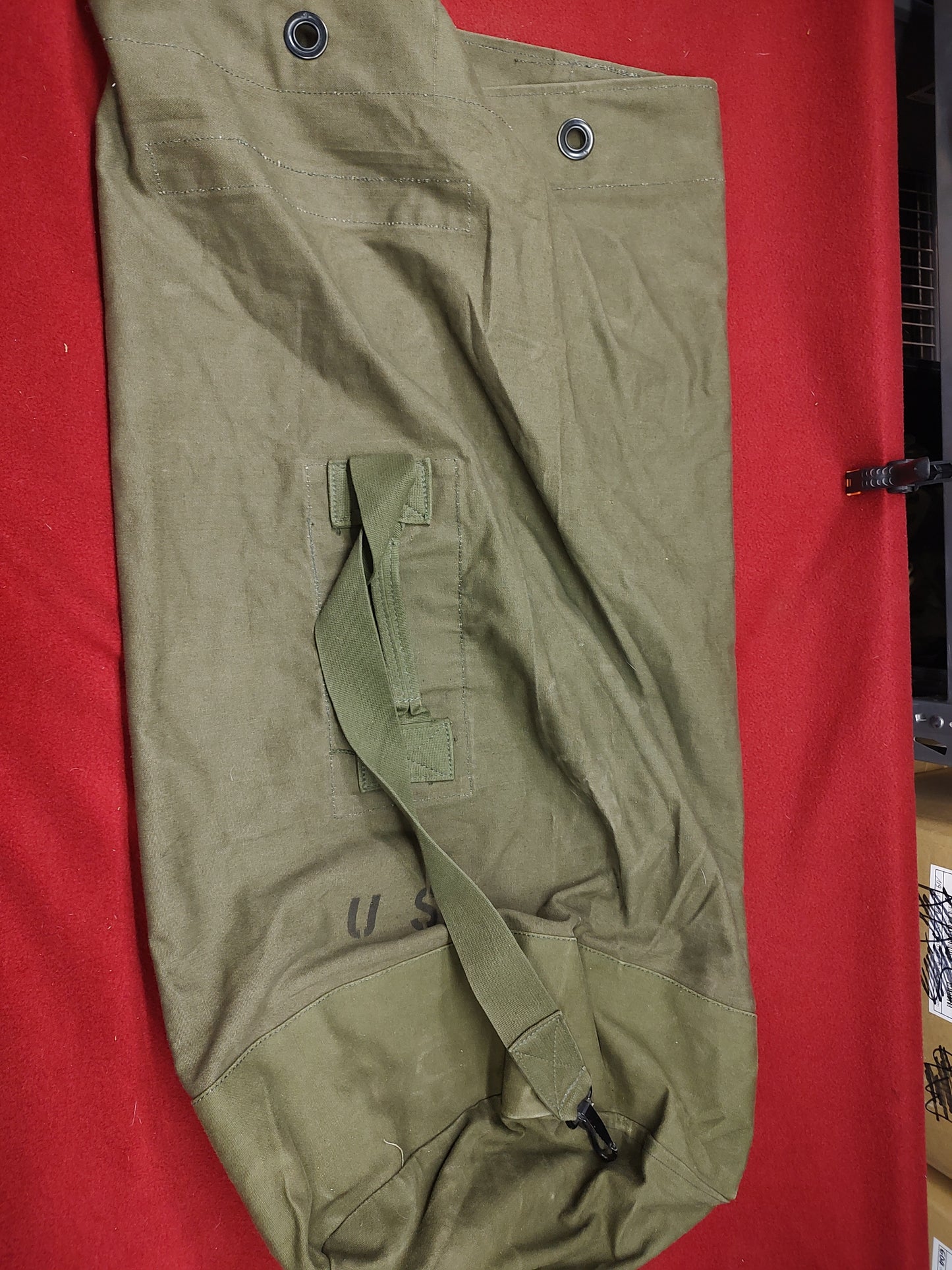 US OD Green Cotton Duck Duffle Bag 1967 (GSK2-22)