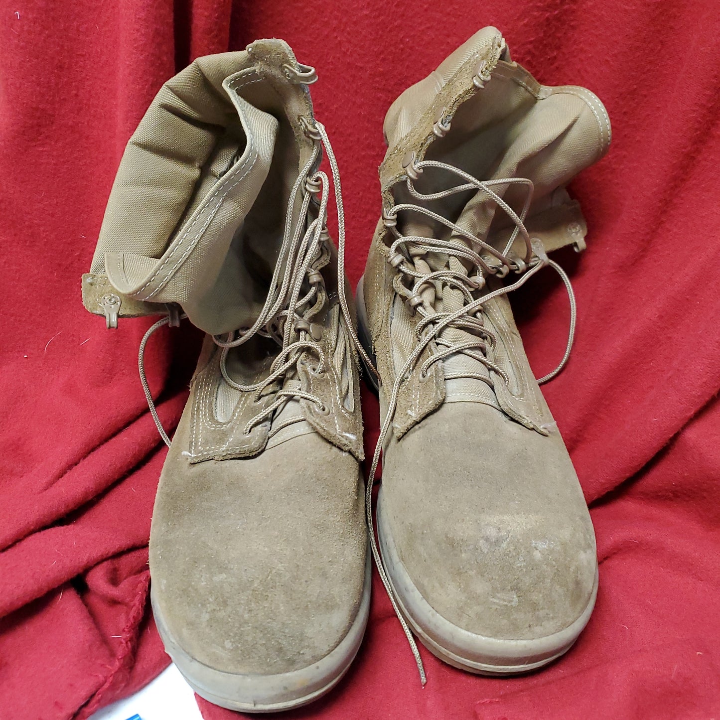 BELLEVILLE 11.5 Wide C390 Basic Training Issued Coyote Boots (B#14)