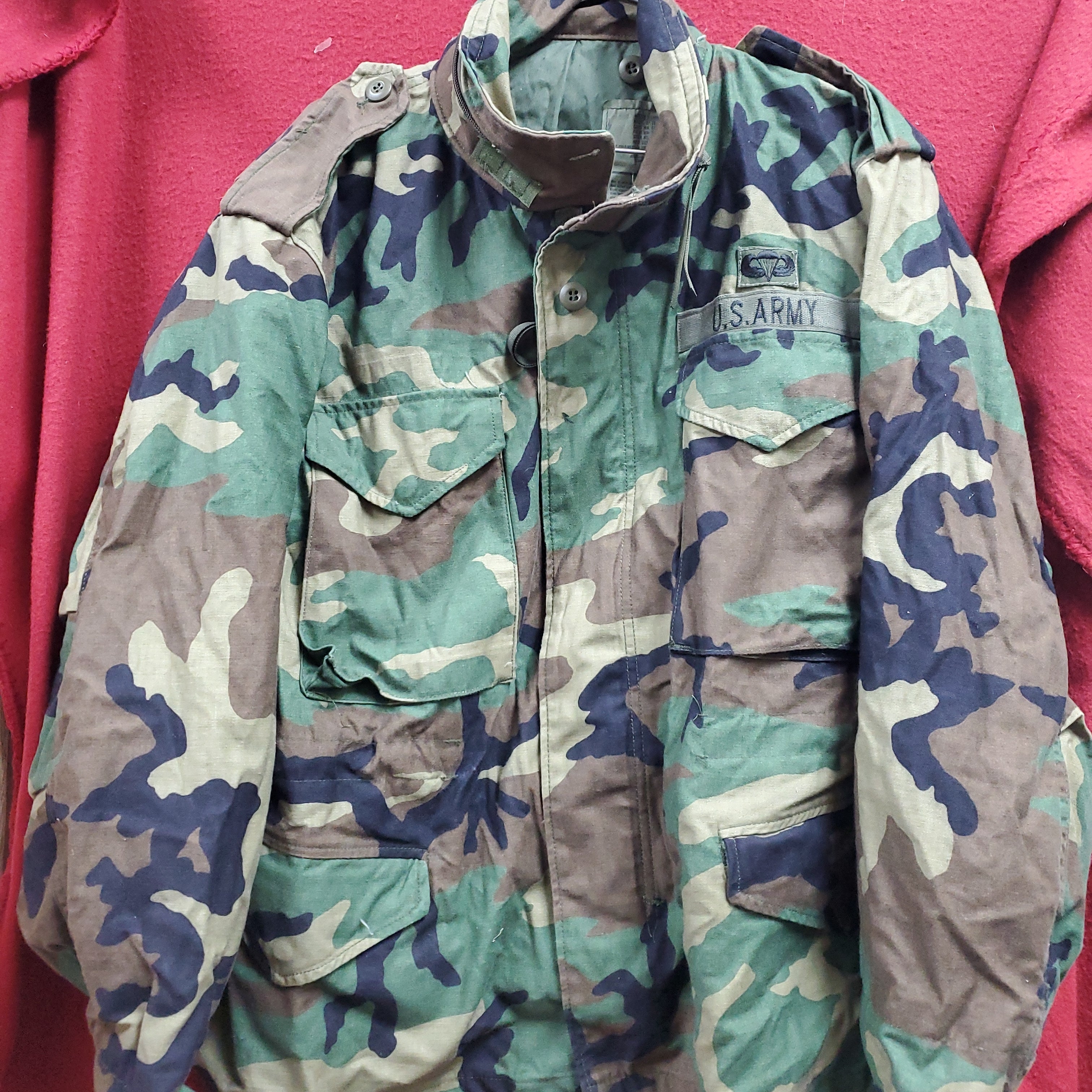 US Army BDU Medium X Short Cold Weather Field Jacket Woodland Camo gs Gibsons Tactical Tavern