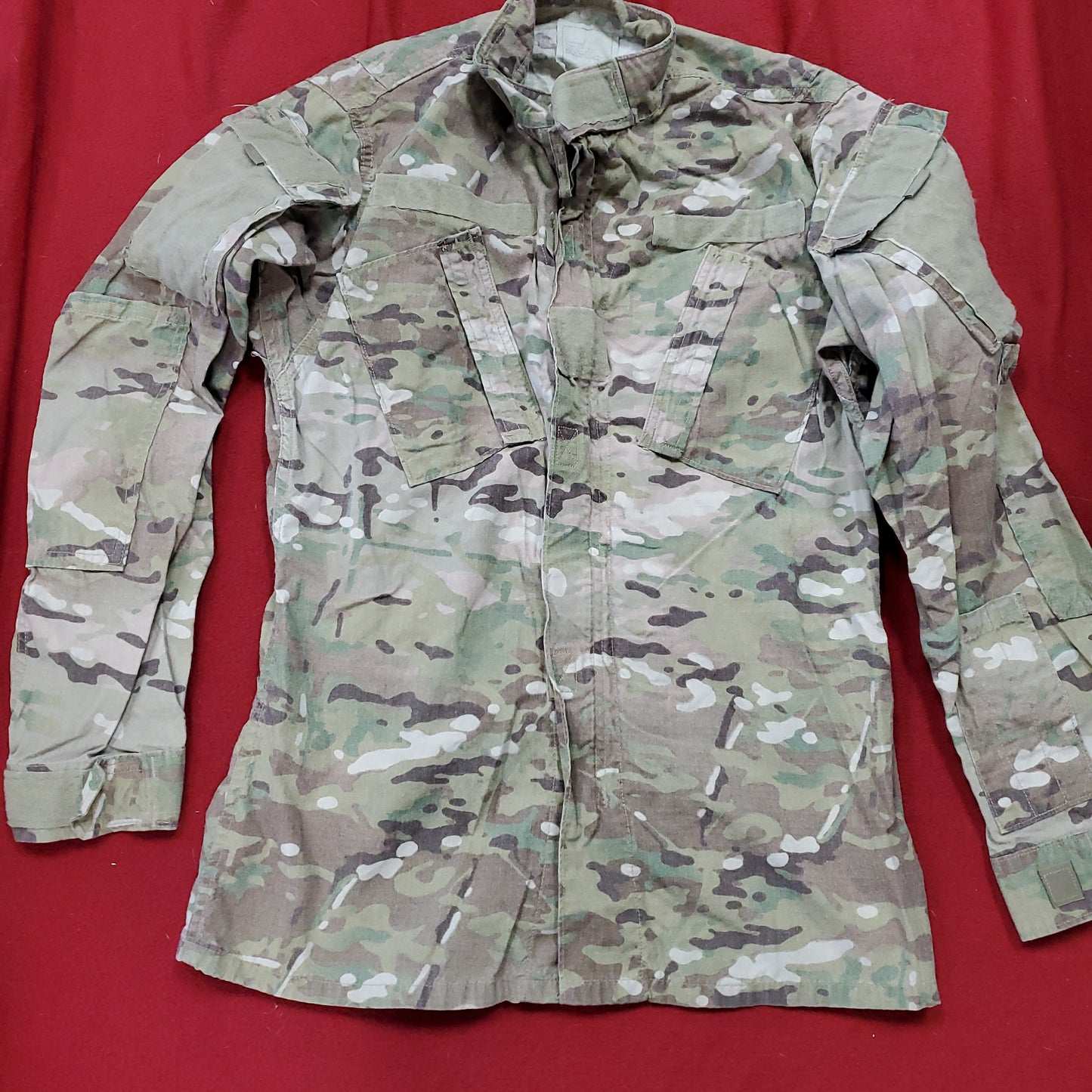 US Army Small Long FRAC Multicam Uniform Top Shirt Good Condition (ec10-g415)