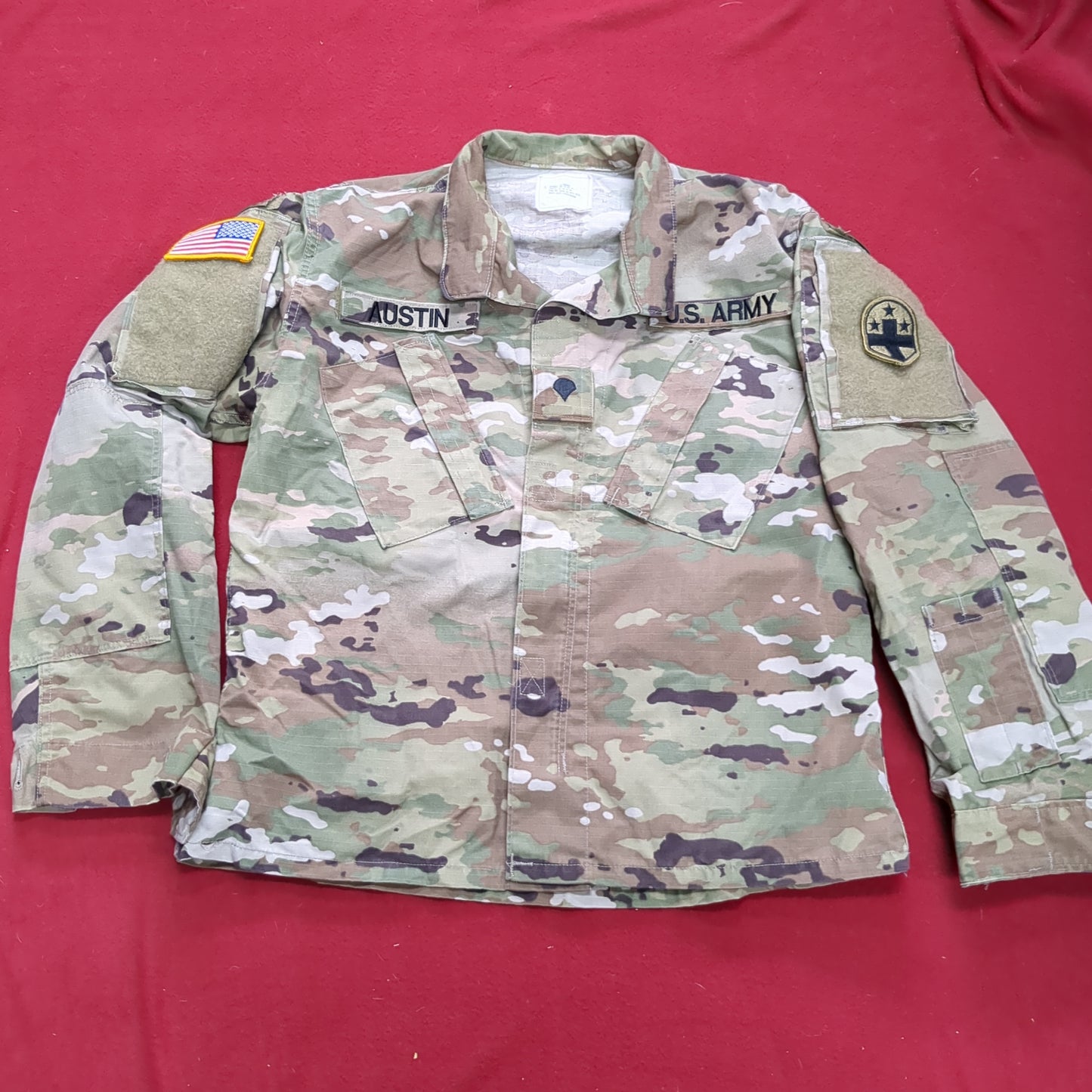 US Army SMALL X-SHORT Traditional OCP Uniform Top Air Force Used (ocp3- fa17-MH25)