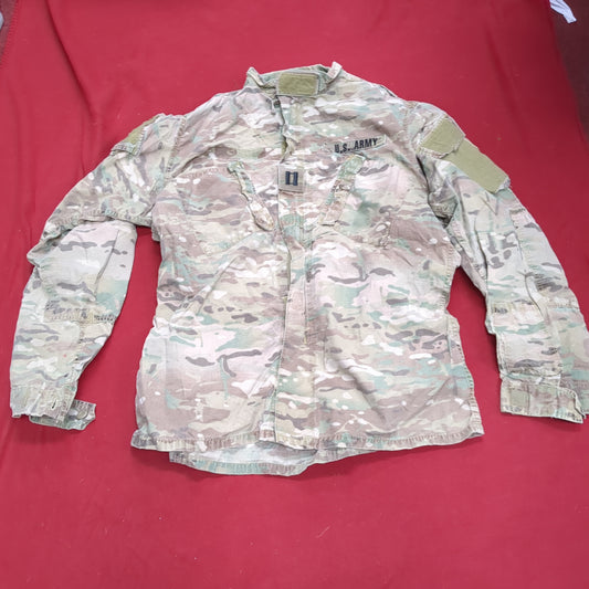 US Army LARGE X-LONG Multicam Flame Resistant Frac Uniform Top Shirt USED (ocp3- fa17-MH60)