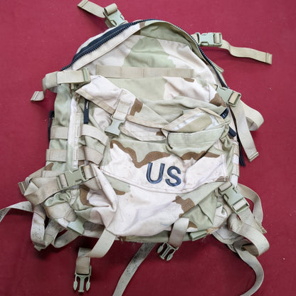 US Army Desert Camo 3 Day Assault Pack 8465-01-515-7594 Molle II (17s-- (ab08-enu158)