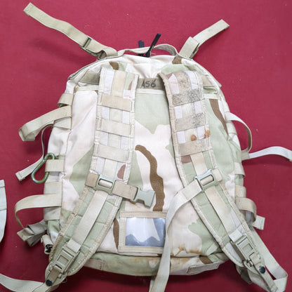 US Army Desert Camo 3 Day Assault Pack 8465-01-515-7594 Molle II (17s-- (ab08-enu158)