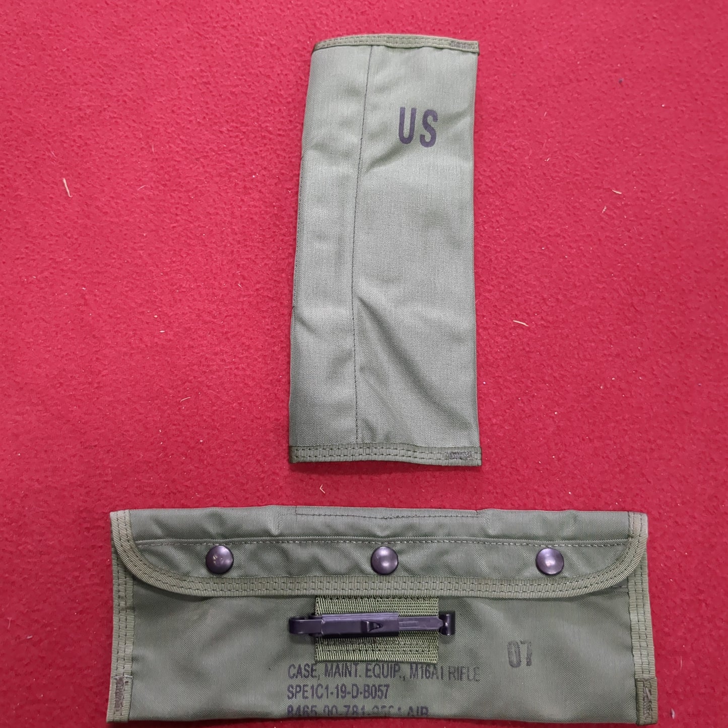 -Lot of 2- US Army Weapons Cleaning Case Small Maintenance Equipment Pouch (25o-MH290)