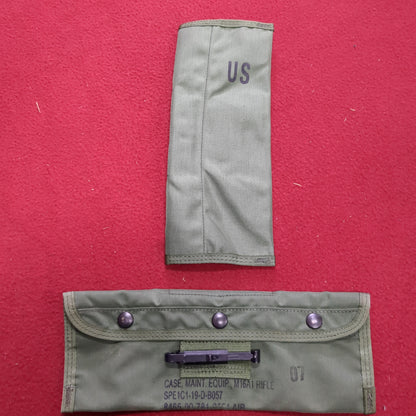 -Lot of 2- US Army Weapons Cleaning Case Small Maintenance Equipment Pouch (25o-MH290)