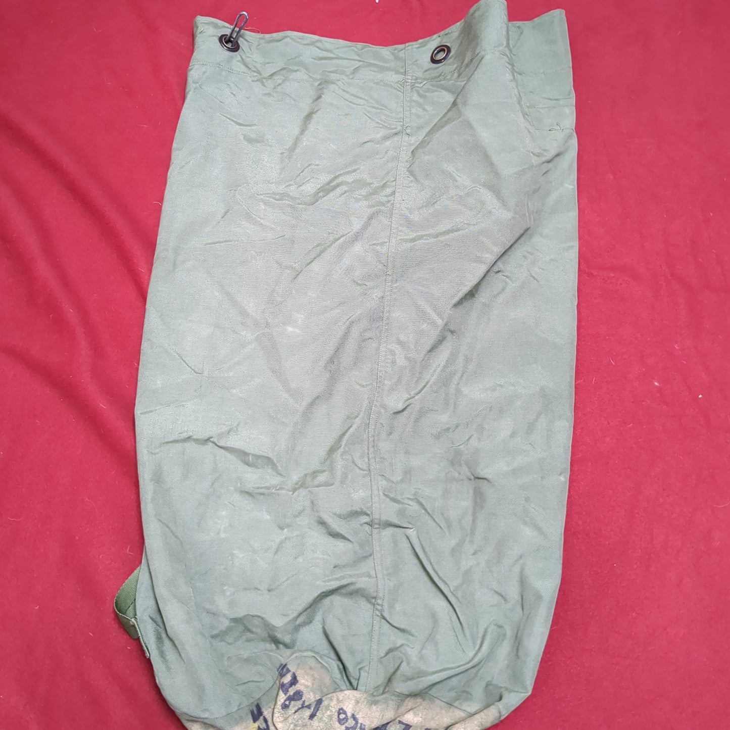 US Military Issued Locking Top Load Nylon Carrying Seabag w/ Straps (dfl1)