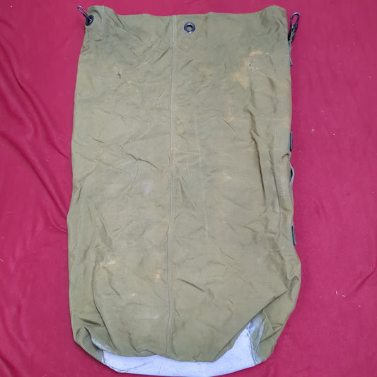 US Military Issued Locking Top Load Nylon Carrying Seabag w/ Straps (dfl2)