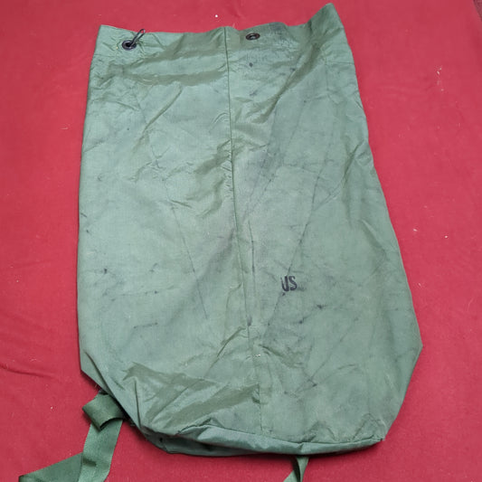 US Military Issued Locking Top Load Nylon Carrying Seabag w/ Straps (dfl4)