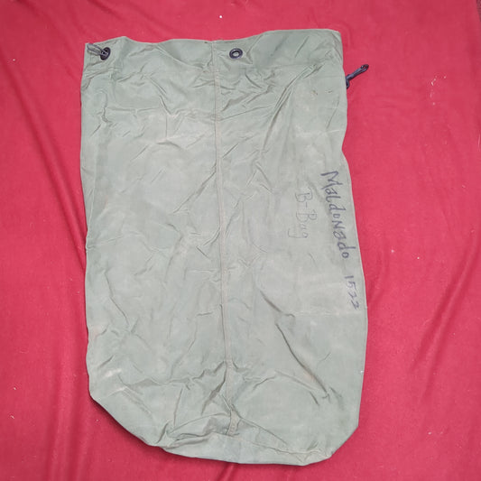 US Military Issued Locking Top Load Nylon Carrying Seabag w/ Straps (dfl5)