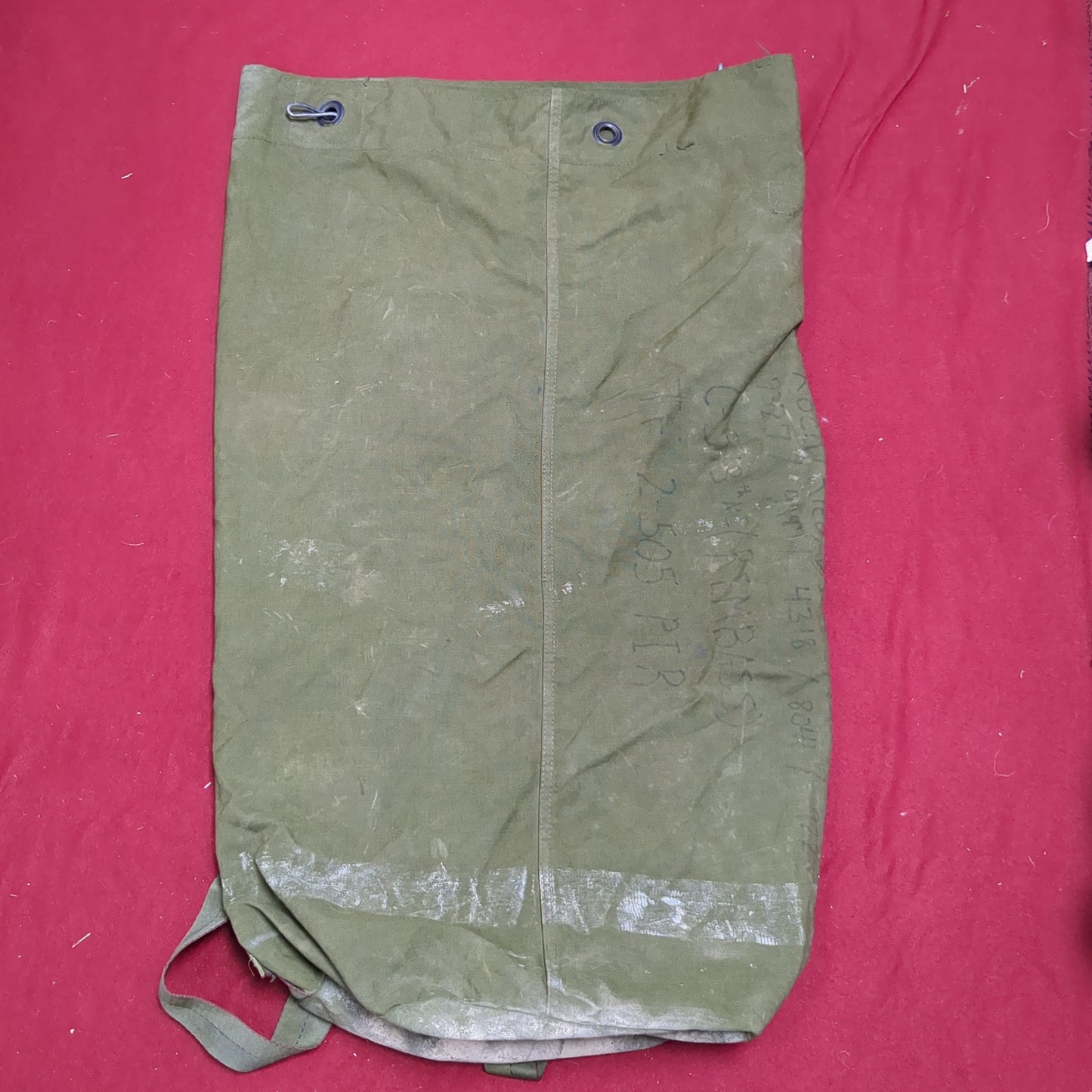 US Military Issued Locking Top Load Nylon Carrying Seabag w/ Straps (dfl32)