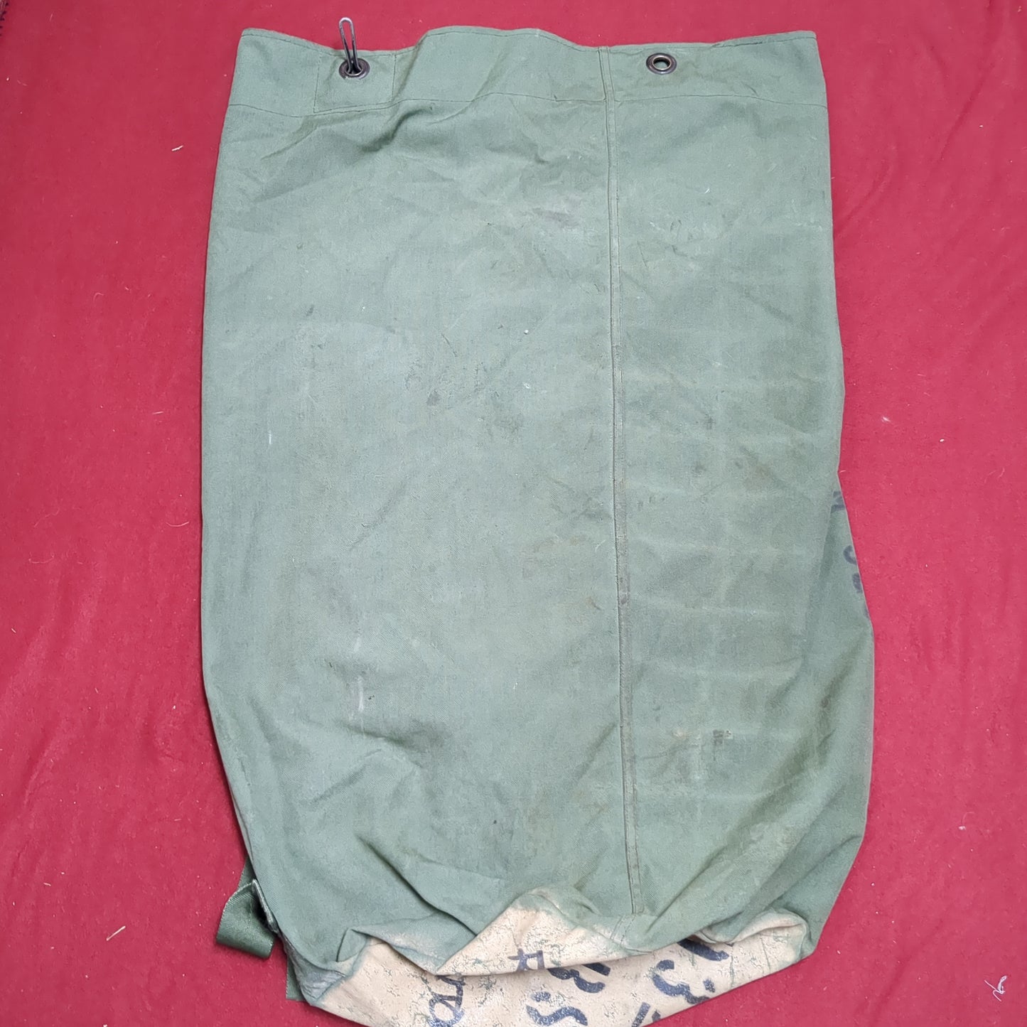 US Military Issued Locking Top Load Nylon Carrying Seabag w/ Straps (dfl33)