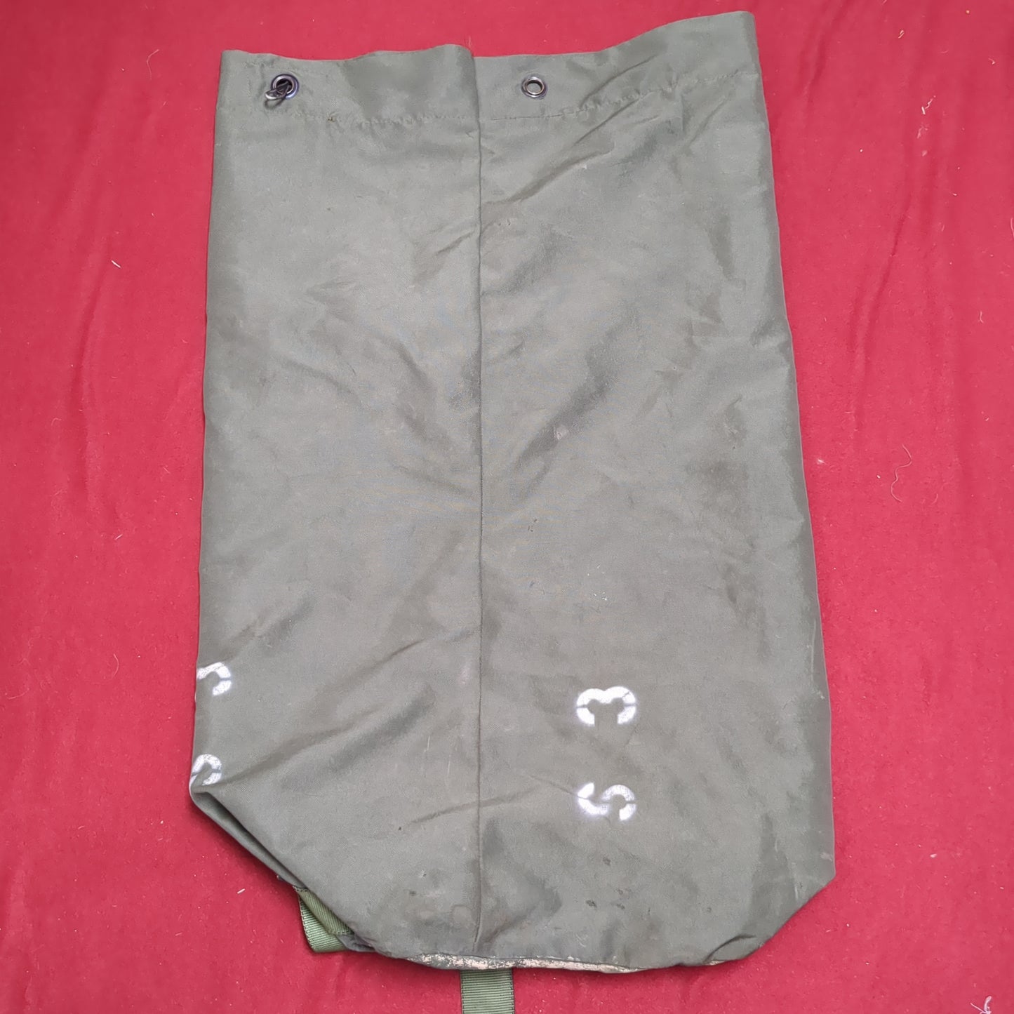 US Military Issued Locking Top Load Nylon Carrying Seabag w/ Straps (dfl36)