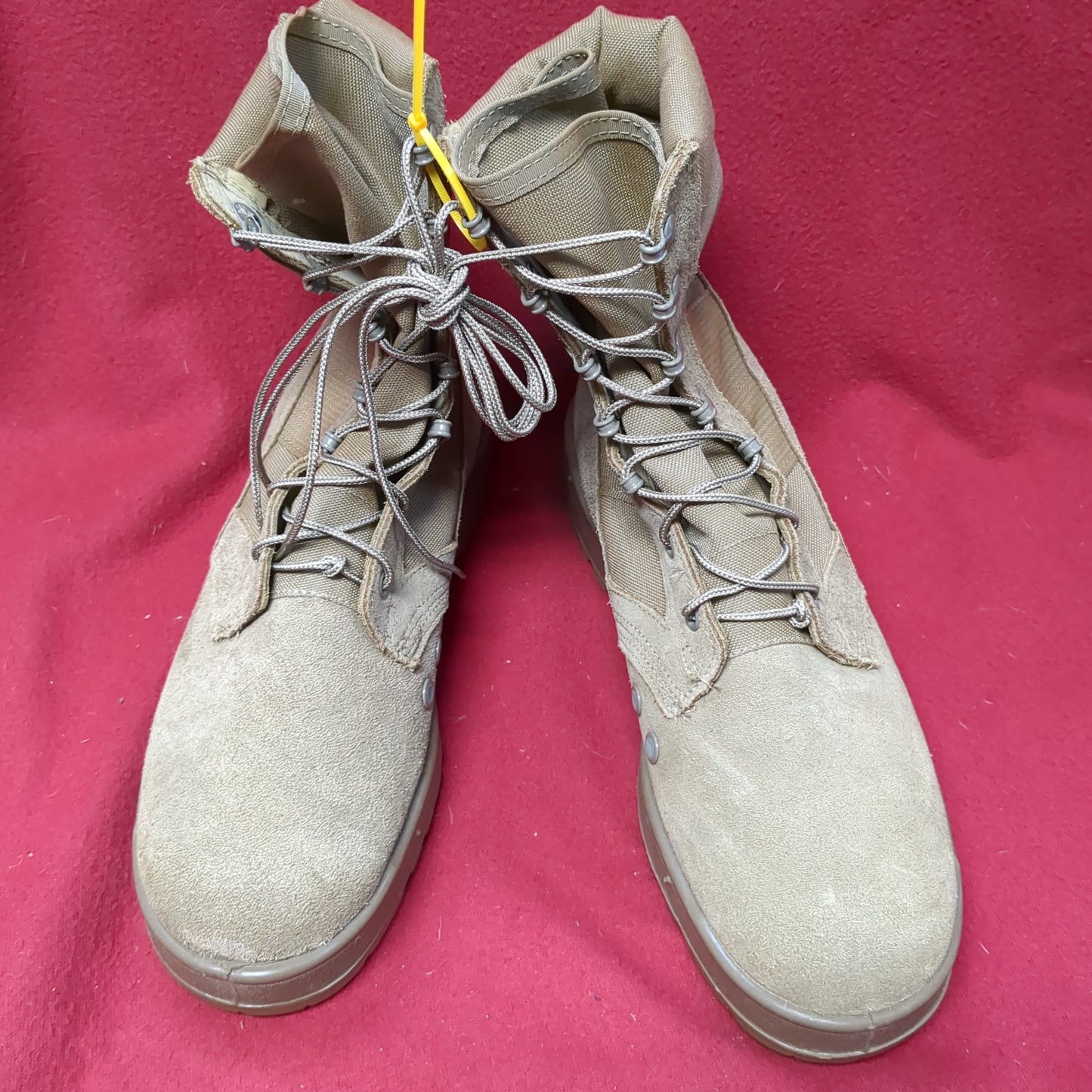 US Army 10R Standard Issue Hot Weather Combat Boots Coyote 499 Tan (cb2-MH451)